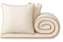 Strefa Spania Linea Rosso szett: Paplan 220x200 2 darabos párna szett 2x Párna 70x80 Lengyel minőség (ZEST-LIN-ROS-220X200+2X70X80 l)