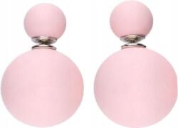 Lovrin Ezüst fülbevaló 925 kerek rózsaszín golyókkal 11, 13g Egyedi design ajándékba (Lovrin 50059)