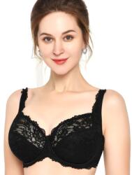 Lanny Mode Csipkés melltartó Lanny Mode Frida, félig merevítős, fekete 100E (11676)