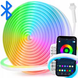  Neon Led szalag Rgb WiFi Applikáció Távirányító Vízálló 24V 10m (Taśma Neon 10m)