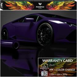  Színes Ppf fólia Phoenix Protect Színváltó autó Gloss Purple (Folia PPF Gloss Purple 152cmx16m)
