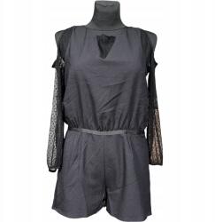 Naf Naf Rövidnadrágos kombidressz hosszú ujjú, kényelmes, fekete, 38-as méret (UB000286)