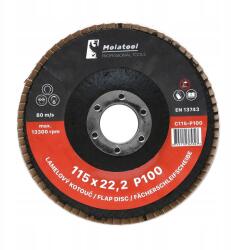 Molatool Lamellás csiszolókorong Molatool Kerámia 115 mm P100 (745110365327)