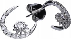 Lovrin Ezüst fülbevaló 925 hold csillagokkal 0, 98g eredeti, stekkeres (Lovrin 46006)