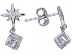 Lovrin Ezüst fülbevaló 925 divatos csillag cirkónia 1, 18g női elegáns (Lovrin 68509)