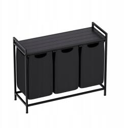 Markadler Szennyestartó, Tároló, Háromrekeszes Mark Adler Adler Tidy 3.0 Black (Fekete) (MA - Tidy 3.0)