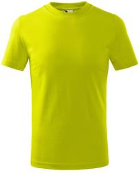MALFINI Basic Gyermek póló - Lime | 122 cm (6 éves) (1386209)