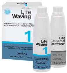 Farmavita Life Waving dauerszett 1 vékonyszálú, normál és vegyileg kevésbé igénybevett hajra, 2x110 - hairpower