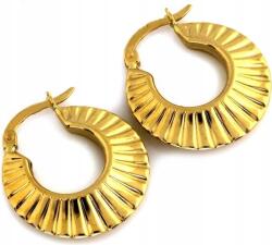  Arany fülbevaló 585, széles, lógós, klasszikus díszítéssel, nőknek