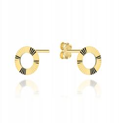 Fugart Arany Fülbevaló 585 Gyémántozott Karika Ingyenes Gravírozás (FUG7-K01727-585)