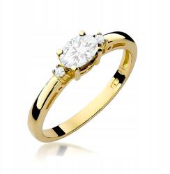 Fugart Arany Gyűrű 585 Eljegyzési Gyémánt Gyűrű 0.43ct Ingyenes Gravírozás r10 (F006-585-LD0.43)