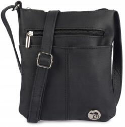 Beltimore Bőr kézitáska kicsi postás táska könnyű női kézitáska fekete Beltimore (A33black)