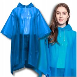 EdiBazzar Kék kerékpáros motorkerékpár vízálló unisex eső poncsó (przeciwdeszczowa peleryna na wycieczki)