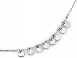 Lovrin Ezüst 925 nyaklánc celebritás sima szívecskék szív ajándékba szív