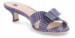 Högl Hogl Női papucs, kék színű, bőr, sarokkal, 36-os méret (7-104826-80000)