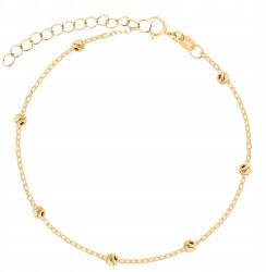 Lovrin Arany karkötő 585 apró, gyémántcsiszolású golyókkal és kő nélküli golyókkal (Lovrin 70368)