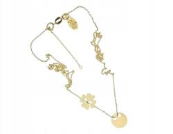 Lovrin Ezüst 925 nyaklánc, aranyozott, divatos medállal ajándék, modern stílus (Lovrin 65062)