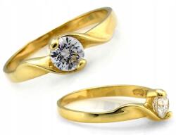 Lovrin Arany eljegyzési gyűrű 585 cirkóniával 1, 63g r15 Solitare (43792784)