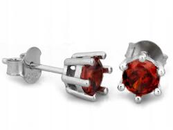 Lovrin 925-ös ezüst fülbevaló piros cirkóniával, 1, 39g, stekkeres (62119362)