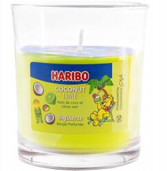 HARIBO Illatgyertya kókuszos-lime zselécukorka illattal, ajándékötlet Haribo Coconut Lime (4262399020410)