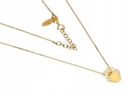 Lovrin Ezüst 925 nyaklánc, aranyozott, bagoly medállal, divatos mintával ajándék ötlet (Lovrin 64669)