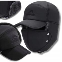 EdiBazzar Meleg téli baseball sapka casual béléssel, fülvédővel és maszkgal (Zimowa Czapka z daszkiem casual ocieplana)