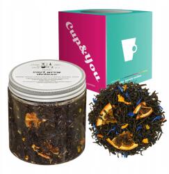 Cup&You Earl Grey Deluxe fekete tea szeletelt lime narancs-barack 120g (herbata liściasta sypana mieszanka napar susz)