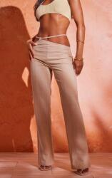 Prettylittlething C1E112 Bézs Szövet Nadrág Prettylittlething M