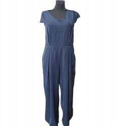 Camaieu Rövid ujjú, kényelmes, elegáns, sötétkék overall 40-es méret (UB000791)