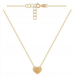 Lovrin Divatos, 585-ös arany nyaklánc horgony mintával, szív medállal, ajándékba (61142790)