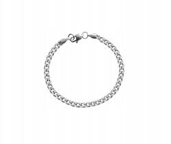  Férfi Kubai Karkötő Rozsdamentes Acél 316L 3.5 mm 20 cm Ezüst (B0CR1H2TQP-1)