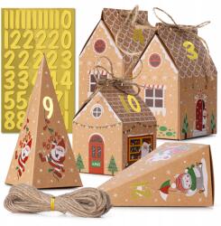 Allbag Adventi Kalendár Karácsonyi Matricák Ajándékra Gyerekeknek 24db (KALENDARZ030)