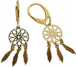 Lovrin Ezüstözött, aranyozott 925-ös ezüst fülbevaló álomfogó mintával, 2, 52g, női, mutatós (Lovrin 48066)