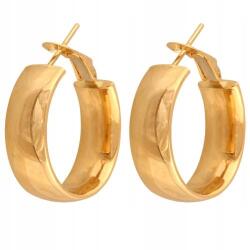 Lovrin Női arany fülbevaló 585-ös finomságú, sima karika, 3.79g, szélessége 7.8mm, anyukáknak, 14k (61140576)