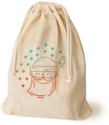 Allbag Karácsonyi Pamut Zsák 30x45 cm Ecru 145g Öko Boldog Karácsonyt! (WBAWN015 Allbag)