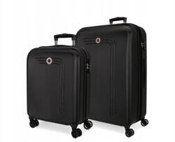 MOVOM Riga Black luxus Abs utazóbőrönd szett, 70cm/55cm, 5999561 (5999561)