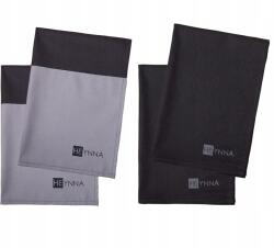 Heynna 4 db-os elegáns pamut törlőkendő szett 2x szürke 2x fekete (B08CVFF8YN)