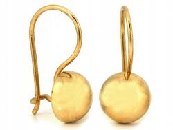 Lovrin Arany fülbevaló 585 félgömbök akasztós 2.27g fényes elegáns ajándékba