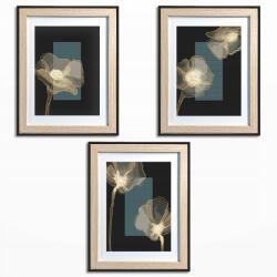 Coricamo Keresztszemes hímzés Hímzőkészlet Kristályvirágok Modern minta (Z 11064)