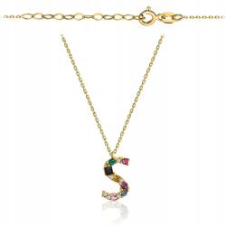 Lovrin Arany nyaklánc S kövekkel 585 14k 1.46g Személyre szabott betű (58717600)