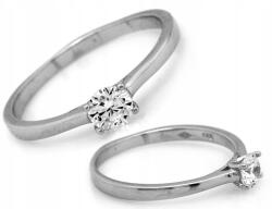 Lovrin Ezüst gyűrű 925 finom cirkónia kővel, 2.33g ajándékba és mindennapi viseletre