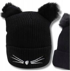 EdiBazzar Fekete Téli Őszi Sapka Cica fülek Meleg divatos Női (5905884078990)