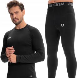 Beon Férfi Termoaktív Fehérnemű Termikus Ruházat Szett Garnitúra Télre XXL 2XL (Bielizna termoaktywna męska Nagare Black XXL)