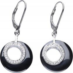 Lovrin Ezüst fülbevaló 925 fekete cirkóniával 5, 37g Egyedi design ajándékba (Lovrin 49199)