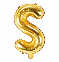  Fólia Lufi S Betű Születésnapra, Évfordulóra, Arany Színű, 40 cm