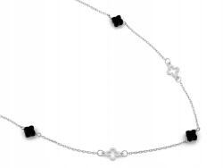 Lovrin Női ezüst nyaklánc 925 virággal és cirkónia kövekkel, divatos és csillogó (63521536)