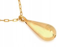 Lovrin Ezüst nyaklánc aranyozott 925-ös, fújt csepp alakú, 3.38g, 45 cm hosszú, ajándék (60130007)