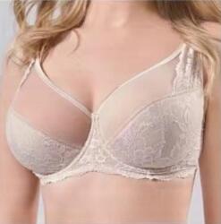 Lanny Mode Csipkés melltartó Lanny Mode Róża, félmerevített, bézs színű, 90D