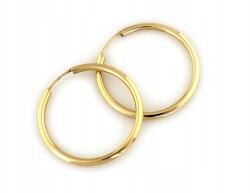 Lovrin Arany fülbevaló 585 karátos karika 18mm zsanéros sima finom klasszikus karikák 14k (Lovrin)