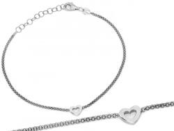 Lovrin Ezüst szív karkötő 925 1.74g széles 5.3mm 20-as méret ajándékba (60047985)